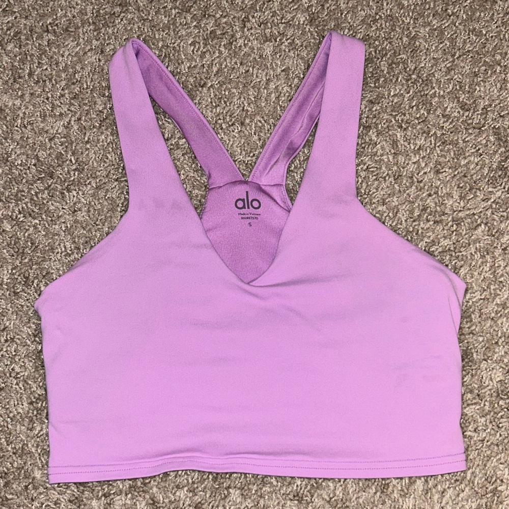 Alo Pink Real Bra Tank - Small